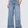 Mid-rise ultrazachte baggy Jeans