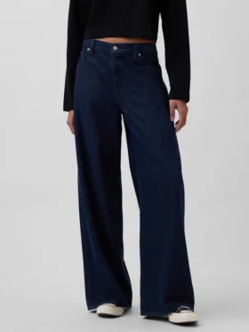 Mid-rise ultrazachte baggy Jeans