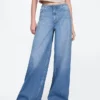 Mid-rise ultrazachte baggy Jeans