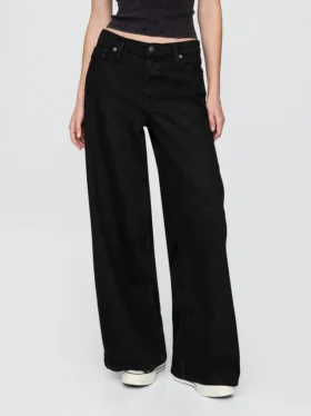 Mid-rise ultrazachte baggy Jeans