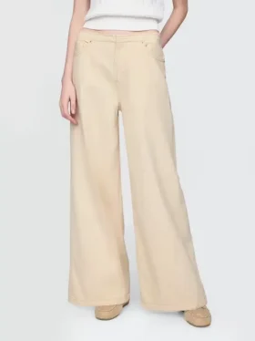 Mid-rise ultrazachte baggy Jeans