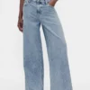 Mid-rise ultrazachte baggy Jeans