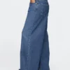 Mid-rise ultrazachte baggy Jeans