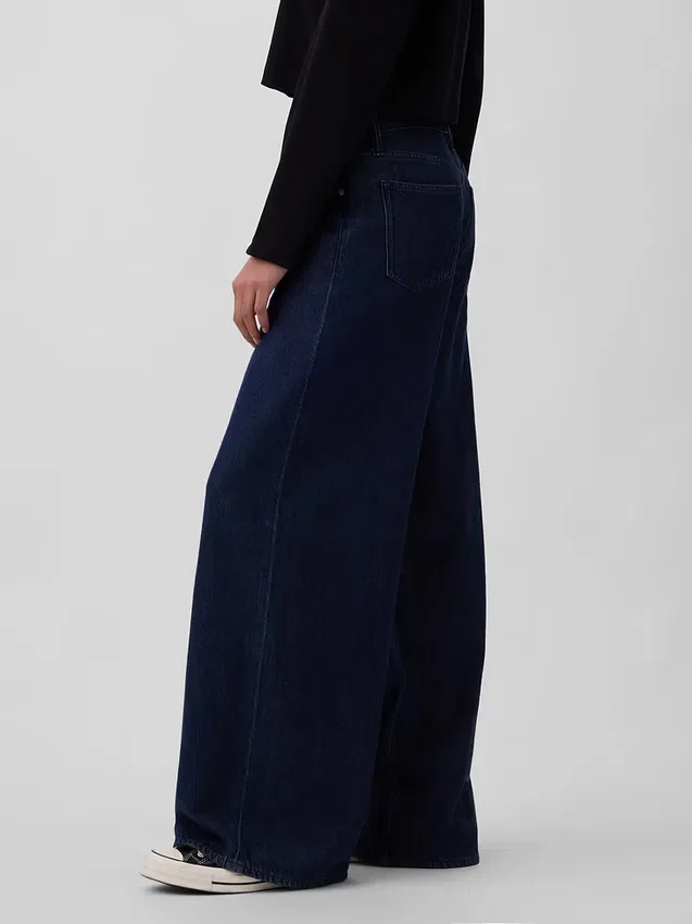 Mid-rise ultrazachte baggy Jeans
