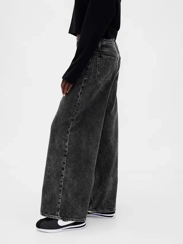 Mid-rise ultrazachte baggy Jeans