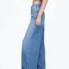 Mid-rise ultrazachte baggy Jeans