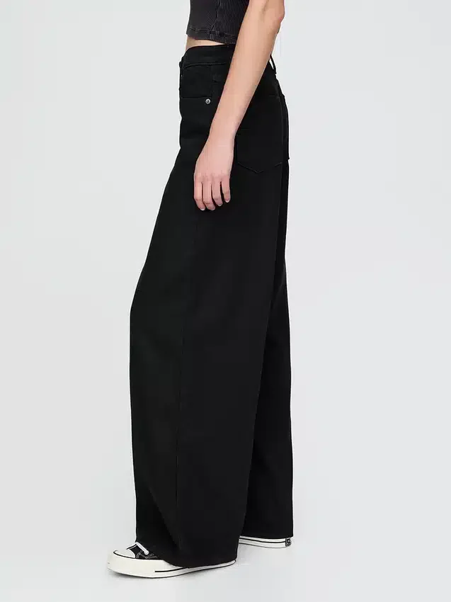 Mid-rise ultrazachte baggy Jeans