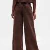 Mid-rise ultrazachte baggy Jeans