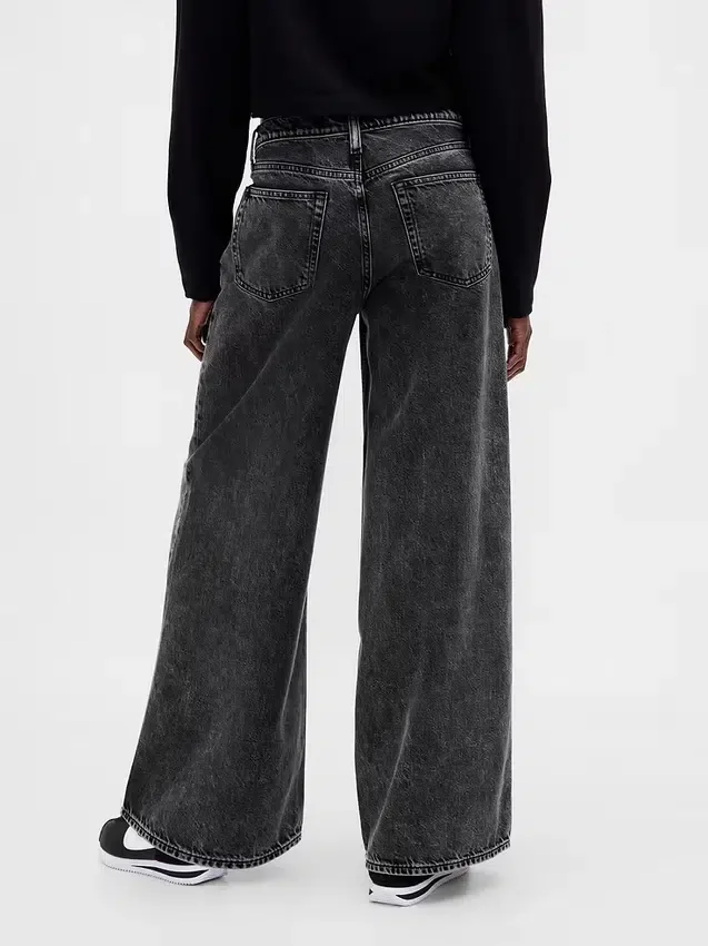 Mid-rise ultrazachte baggy Jeans