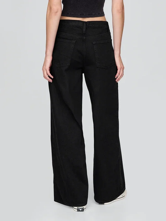 Mid-rise ultrazachte baggy Jeans