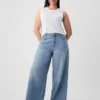 Mid-rise ultrazachte baggy Jeans