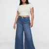 Mid-rise ultrazachte baggy Jeans