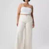Mid-rise ultrazachte baggy Jeans