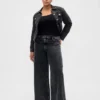 Mid-rise ultrazachte baggy Jeans