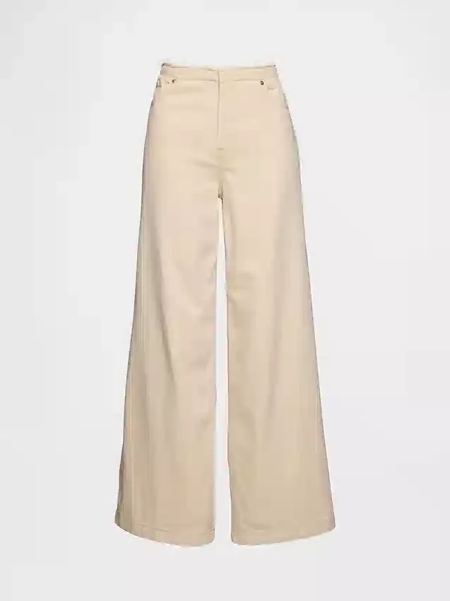 Mid-rise ultrazachte baggy Jeans