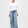 Mid-rise ultrazachte baggy Jeans
