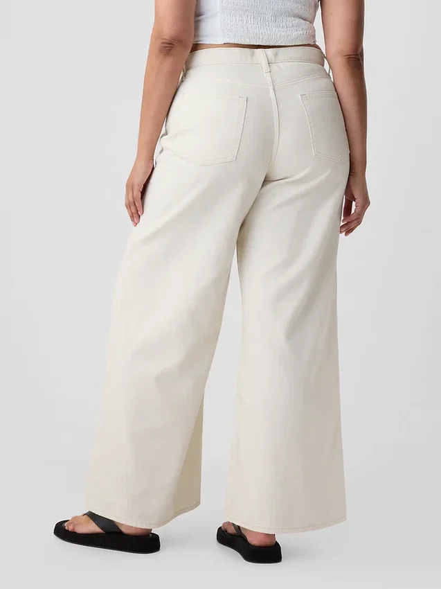 Mid-rise ultrazachte baggy Jeans