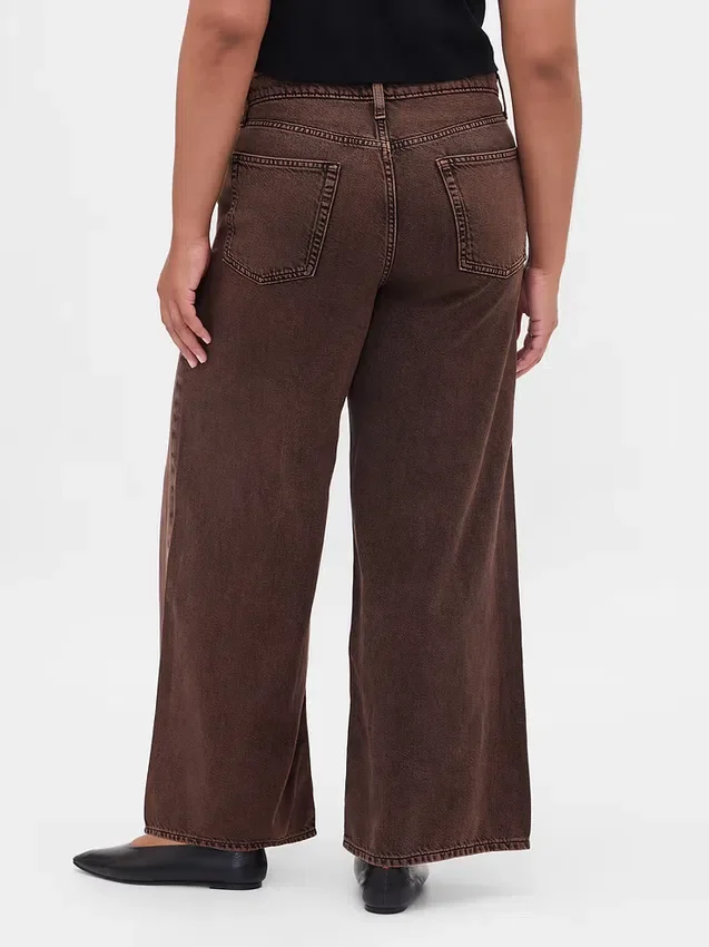Mid-rise ultrazachte baggy Jeans