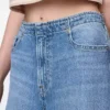 Mid-rise ultrazachte baggy Jeans