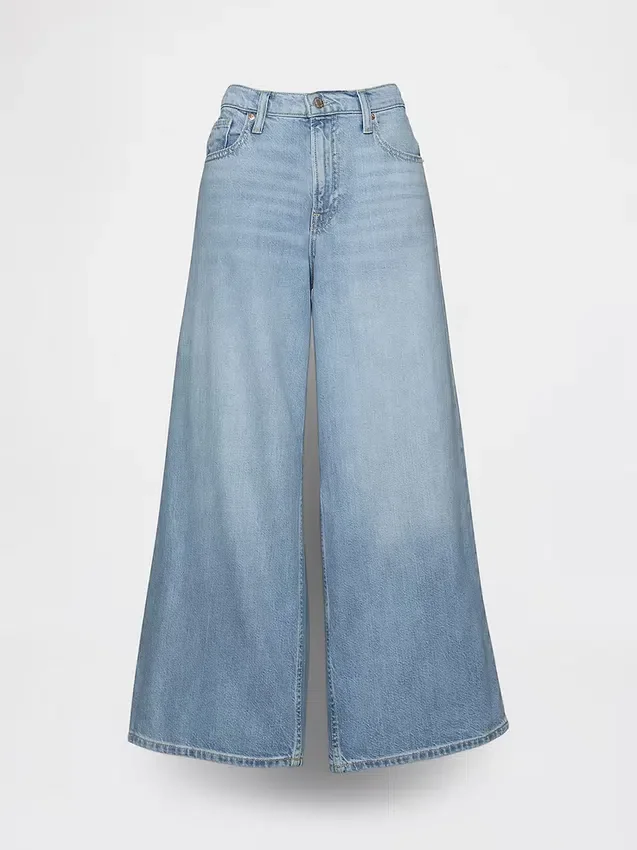 Mid-rise ultrazachte baggy Jeans