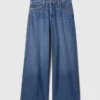 Mid-rise ultrazachte baggy Jeans