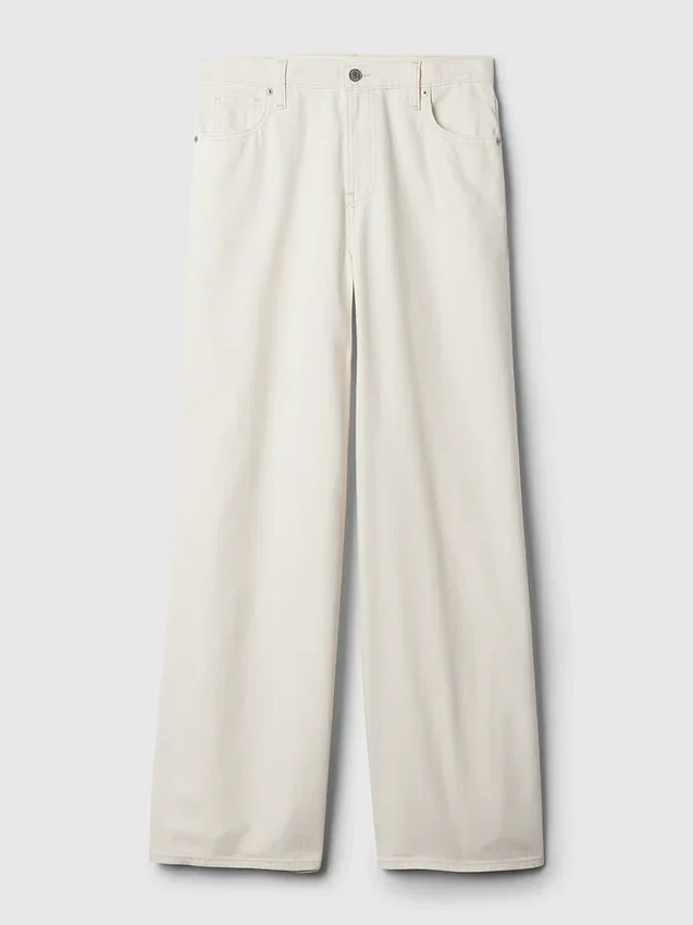 Mid-rise ultrazachte baggy Jeans