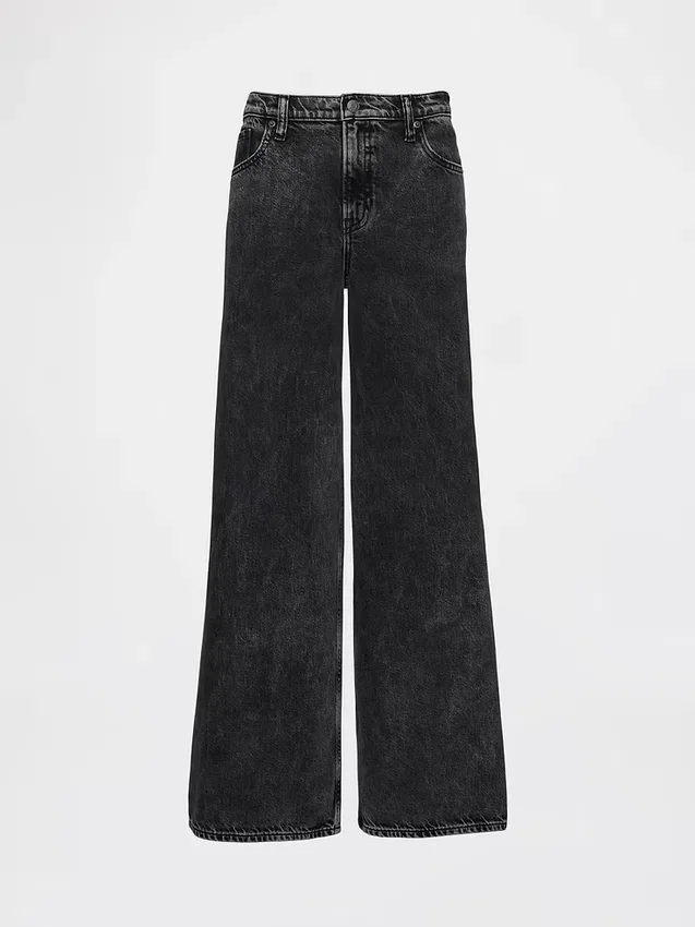 Mid-rise ultrazachte baggy Jeans