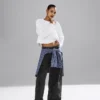 Mid-rise ultrazachte baggy Jeans