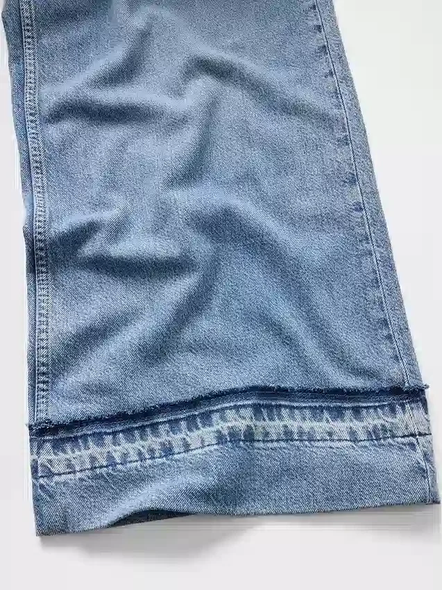 Mid-rise ultrazachte baggy Jeans