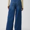Mid-rise ultrazachte baggy Jeans met onopvallende naden