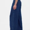 Mid-rise ultrazachte baggy Jeans met plooien