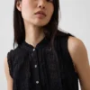 Midi-shirtjurk met kantversiering en gelaagde lagen