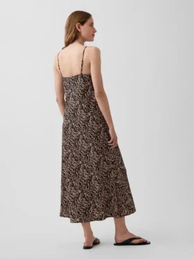 Midi-slipjurk met zebraprint