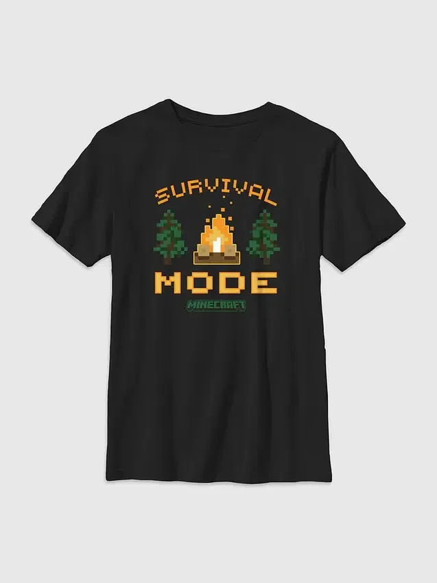 Minecraft Survival Mode-T-shirt voor kinderen