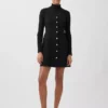 Mini-jurk met bistretch-naden