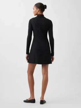 Mini-jurk met bistretch-naden