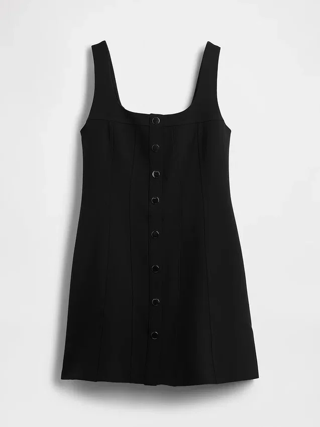 Mini-jurk met bistretch-naden