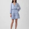 Mini-jurk met kanten rand