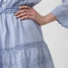 Mini-jurk met kanten rand