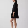 Mini-jurk met lage taille en kanten rand