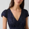 Mini-jurk met V-hals en print