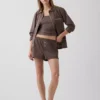 Mini-pyjama-tanktop met ribboord en kanten rand