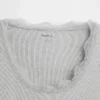 Mini-pyjamatop met ribbel en kanten rand