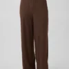 Mini-rib pyjama-broek met wijde pijpen