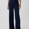 Mini-rib pyjama-broek met wijde pijpen