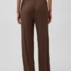 Mini-rib pyjama-broek met wijde pijpen
