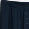 Mini-rib pyjama-broek met wijde pijpen