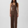 Mini-ribkant Henley-pyjama-tanktop