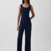 Mini-ribkant Henley-pyjama-tanktop