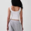 Mini-ribkant Henley-pyjama-tanktop